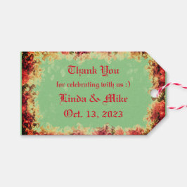 Hartelijk dank - rozen - Favor Cadeaulabel