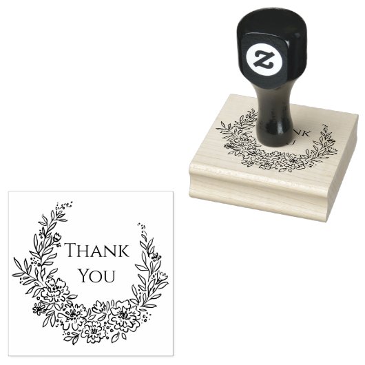 Hartelijk dank 	rubberstempel (Gestempeld)