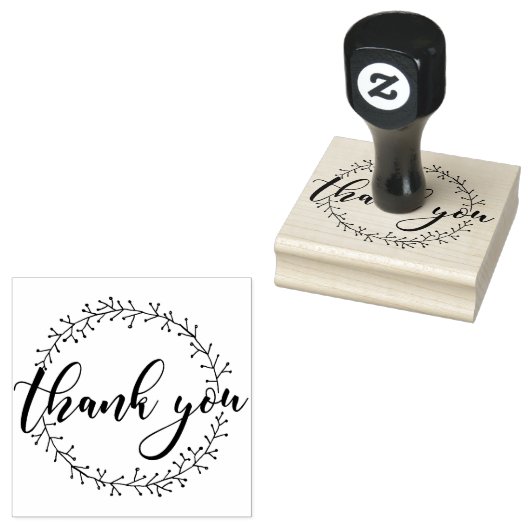 Hartelijk dank 	rubberstempel (Gestempeld)