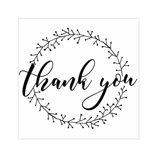 Hartelijk dank 	rubberstempel (Afrduk)