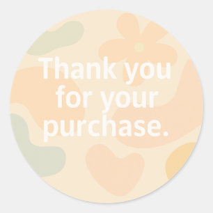 Hartelijk dank Sticker Kleine zakelijke verpakki