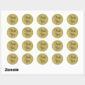 Hartelijk dank, sticker/zegel ronde sticker (Vel)