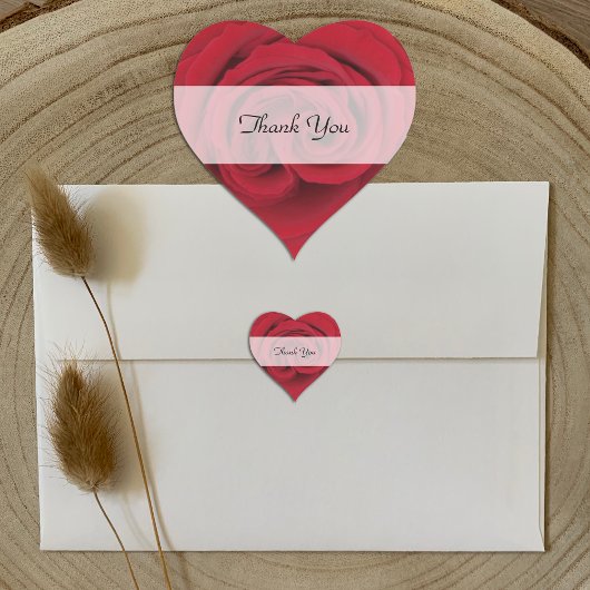 Hartelijk dank Stickers — Red Rose