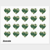 Hartelijk dank, Sweet 16th Bridal Gold Mint Green Hart Sticker (Vel)