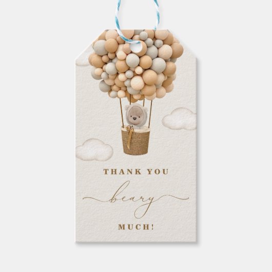 Hartelijk dank, veel Baby shower Cadeaulabel (Voorkant)