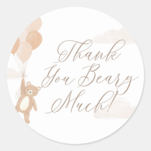 Hartelijk dank, veel Baby shower Ronde Sticker