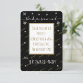 Hartelijk dank, veel kerstgereden op maat bedankkaart (Staand voorkant)