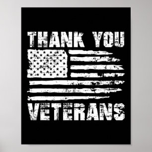 Hartelijk dank, veteranen, Amerikaans veteraan Vet Poster