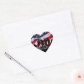 Hartelijk dank, veteranen - kinder gezichtstickers hart sticker (Envelop)
