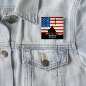 Hartelijk dank, veteranen vierkante button 5,1 cm (In situ)