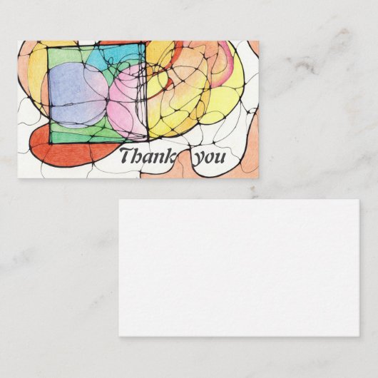 Hartelijk dank visitekaartje (Voorkant / Achterkant)