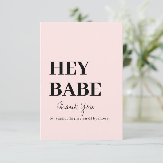 Hartelijk dank, Visitekaartje bestellen Bedankkaart (Staand voorkant)