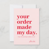 Hartelijk dank, Visitekaartje bestellen Bedankkaart (Voorkant)