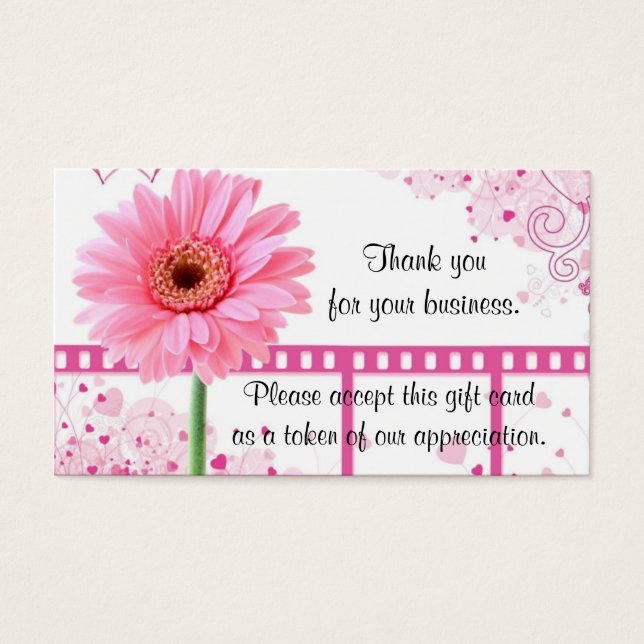 Hartelijk dank visitekaartjes (Voorkant)