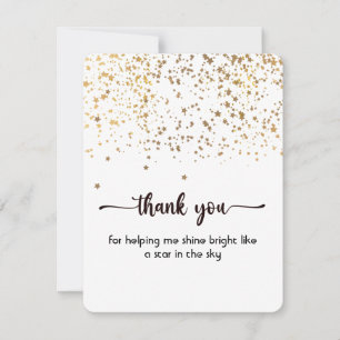 Hartelijk dank, vlakke Kaart, geluid en eenvoudig Bedankkaart