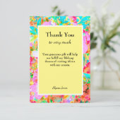 Hartelijk dank voor aangepaste bewerkbare tekst bedankkaart (Staand voorkant)