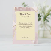 Hartelijk dank voor aangepaste bewerkbare tekst bedankkaart (Staand voorkant)