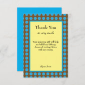 Hartelijk dank voor aangepaste bewerkbare tekst bedankkaart (Voorkant / Achterkant)