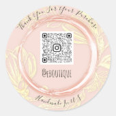 Hartelijk dank voor aankoop van Roos Eyelash QR Co Ronde Sticker (Voorkant)