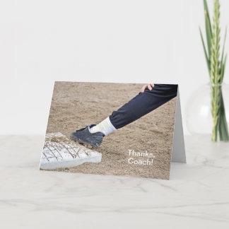 Hartelijk dank voor Baseball Coach Bedankkaart