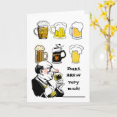 Hartelijk dank voor Brew Hartelijk dank Kaart (Gele Bloem)