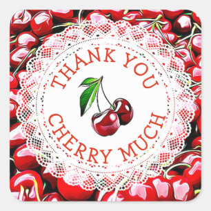 Hartelijk dank voor Cherry Much Cherries Stickers