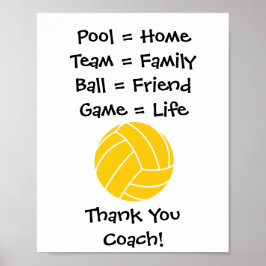 Hartelijk dank voor Coach Wall Art Poster