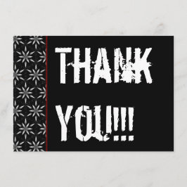 Hartelijk dank voor de 16de Enterprise Party Black Bedankkaart