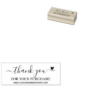 Hartelijk dank voor de aankoop van kleine bedrijve 	rubberstempel (Gestempeld)