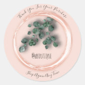 Hartelijk dank voor de aankoop van Roos Green Euca Ronde Sticker (Voorkant)