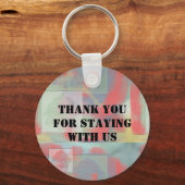 Hartelijk dank voor de Abstracte vakantie van de g Sleutelhanger (Voorkant)