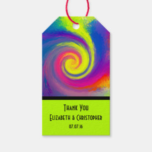 Hartelijk dank voor de Abstracte wervelkolom van G Cadeaulabel