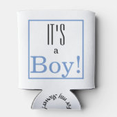 Hartelijk dank voor de Baby shower Koelbox Party F Blikjeskoeler (Achterkant)