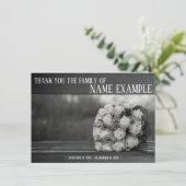 Hartelijk dank voor de begrafenis en Bereavement (Staand voorkant)