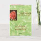 Hartelijk dank voor de berry-kaart bedankkaart (Achterkant)