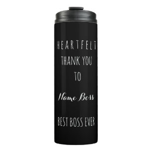 Hartelijk dank voor de beste bss ooit Black White Thermosbeker