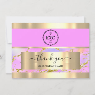 Hartelijk dank voor de Business Insert Card Hologr Kaart
