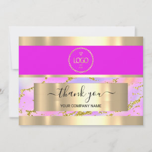 Hartelijk dank voor de Business Insert Card Hologr Kaart