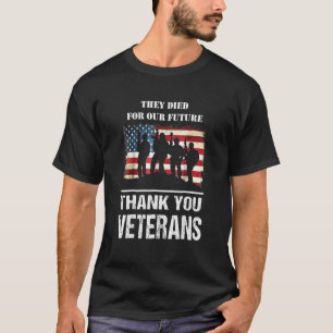 Hartelijk dank voor de dag van de veteranen van he t-shirt