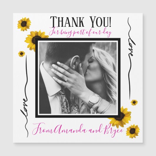 Hartelijk dank voor de eenvoudige gouden zonnebloe (Voorkant)