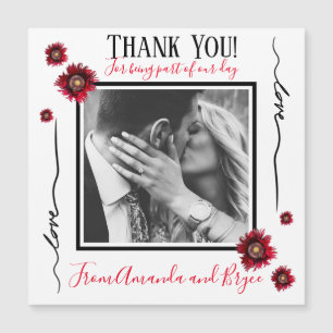 Hartelijk dank voor de eenvoudige rode papies