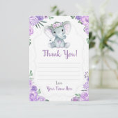 Hartelijk dank voor de ellephant-schoeisel van de informatiekaartje (Staand voorkant)