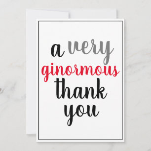 Hartelijk dank voor de enorme waardering Red Black Bedankkaart