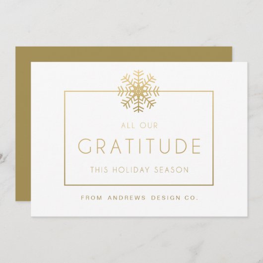 Hartelijk dank voor de feestdag kaart (Voorkant / Achterkant)