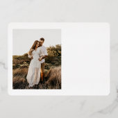 Hartelijk dank voor de foto Echte Folie Uitnodiging (Achterkant)