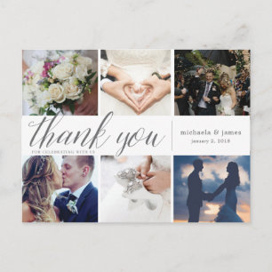 Hartelijk dank voor de foto-inkuilkaart briefkaart