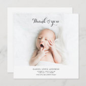 Hartelijk dank voor de foto van het hart aankondiging (Voorkant / Achterkant)