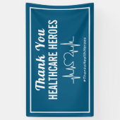 Hartelijk dank voor de gezondheidshypoen spandoek (Verticaal)