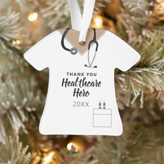 Hartelijk dank voor de gezondheidszorg Hero Covid  Ornament (Boom)