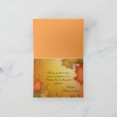 Hartelijk dank voor de herfst-bladeren bedankkaart (Binnen)